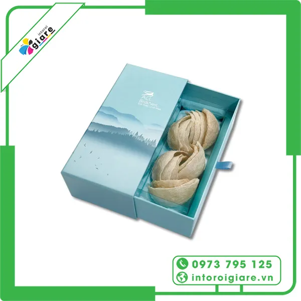 Mẫu hộp giấy đựng yến vệ sinh