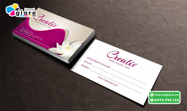 in name card spa gia re