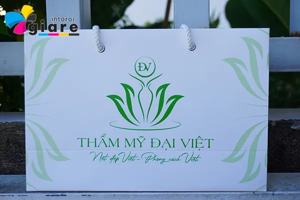 Mẫu túi giấy THẨM MỸ ĐẠI VIỆT chất liệu C300