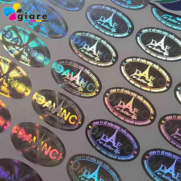 Mẫu tem nhãn hologram DAE