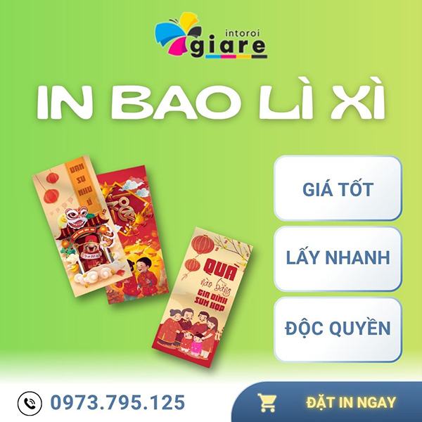 In Bao Lì Xì: Thiết Kế Độc Quyền, Giá Gốc Tận Xưởng