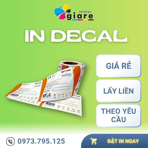 In Decal Theo Yêu Cầu: Báo Giá Rẻ, Lấy Liền