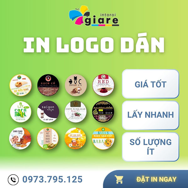 In Logo Dán Giá Rẻ, Thiết Kế Miễn Phí | Uy Tín, Chất Lượng