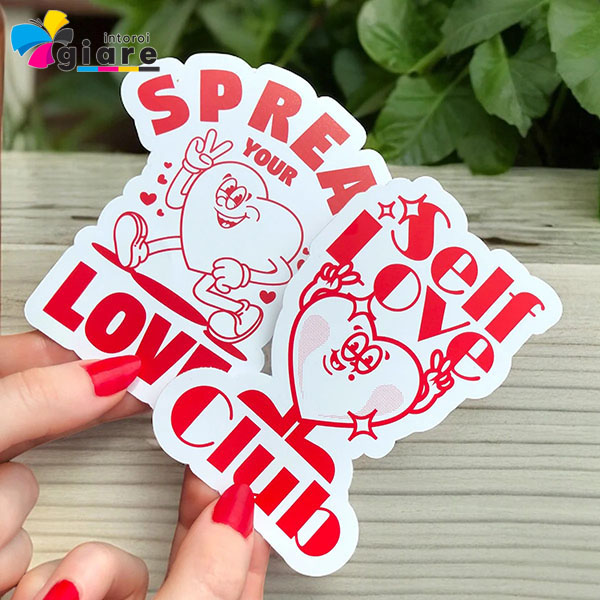 Mẫu decal giấy Self Love Club