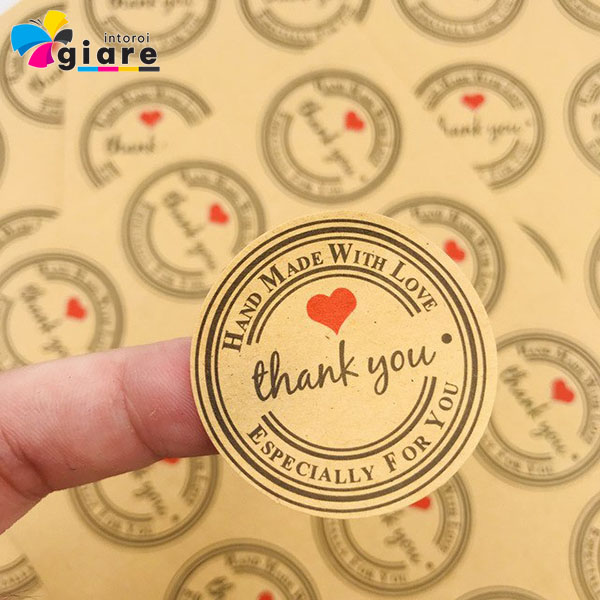 Mẫu decal kraft thân thiện với môi trường