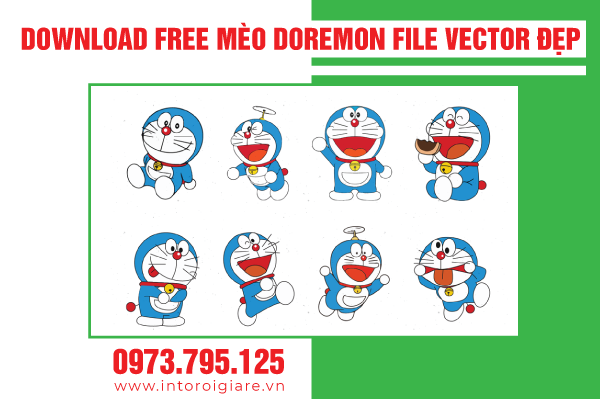 download free doremon meo file vector