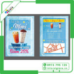 Tờ rơi khuyến mãi trà sữa 2