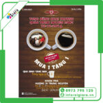 tờ rơi quán cà phê với các chương trình khuyến mãi