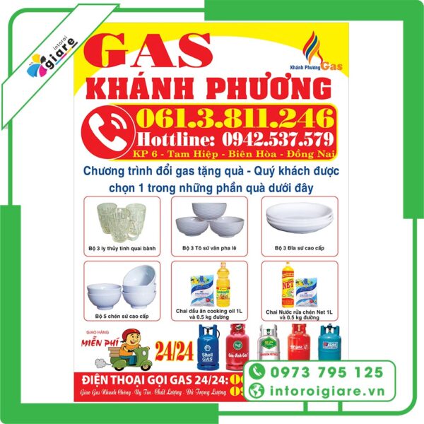 Tờ rơi Gas giá sỉ 1