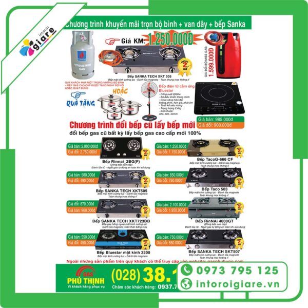 Tờ rơi Gas giảm giá 3
