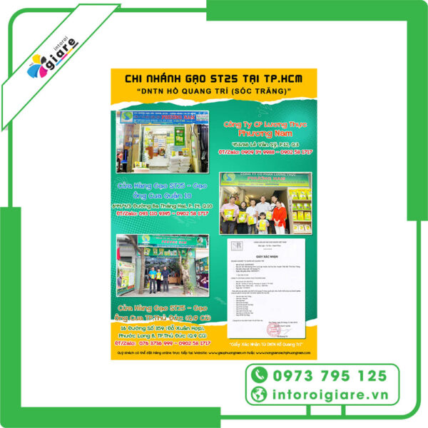 Tờ rơi khai trương cửa hàng gạo 4