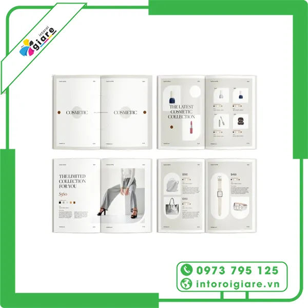 Mẫu catalogue thời trang Cosmetic