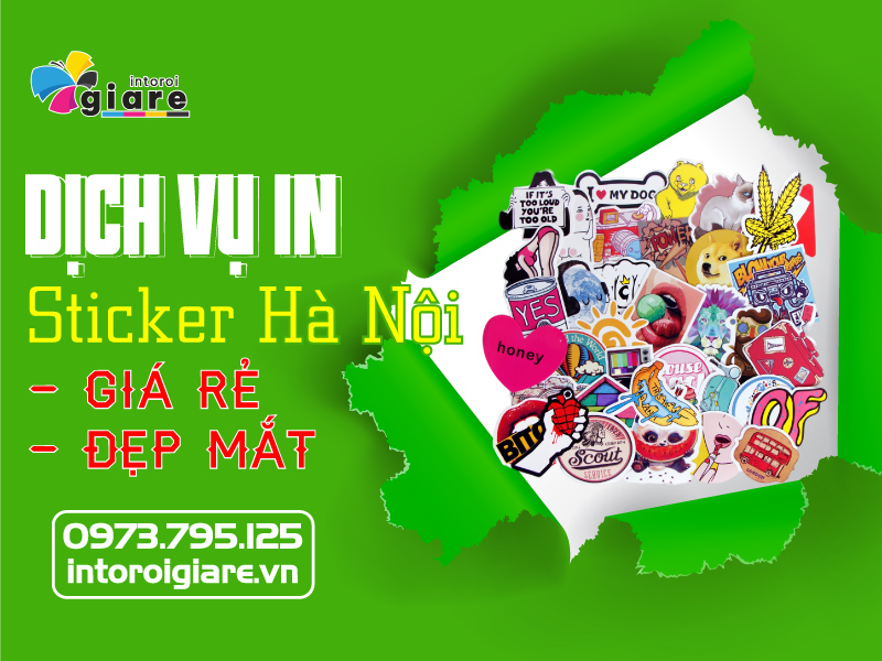 Dịch vụ in Sticker Hà Nội giá rẻ đẹp mắt