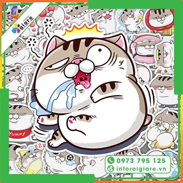 Mẫu sticker mèo 9