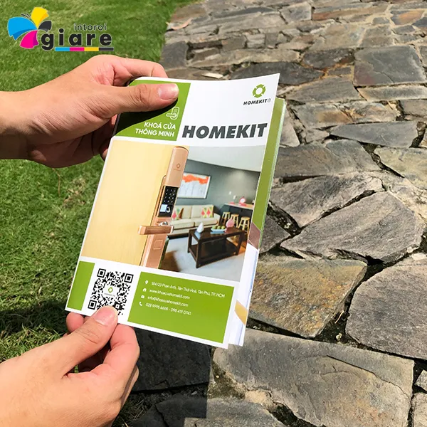 Mẫu Catalogue khóa cửa thông minh HomeKit giấy B200