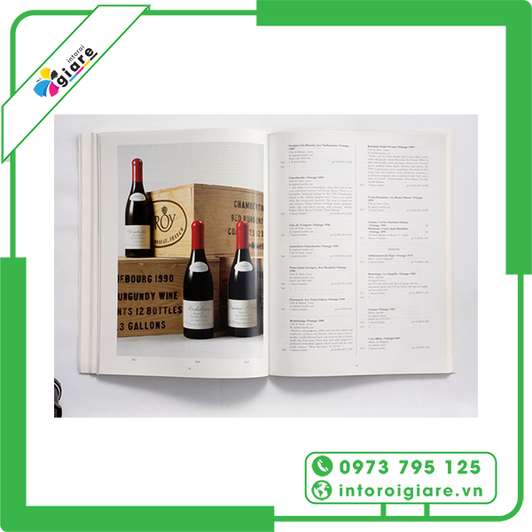 Mẫu Catalogue rượu vang 1