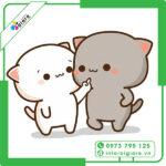 Mẫu sticker Mèo Mochi
