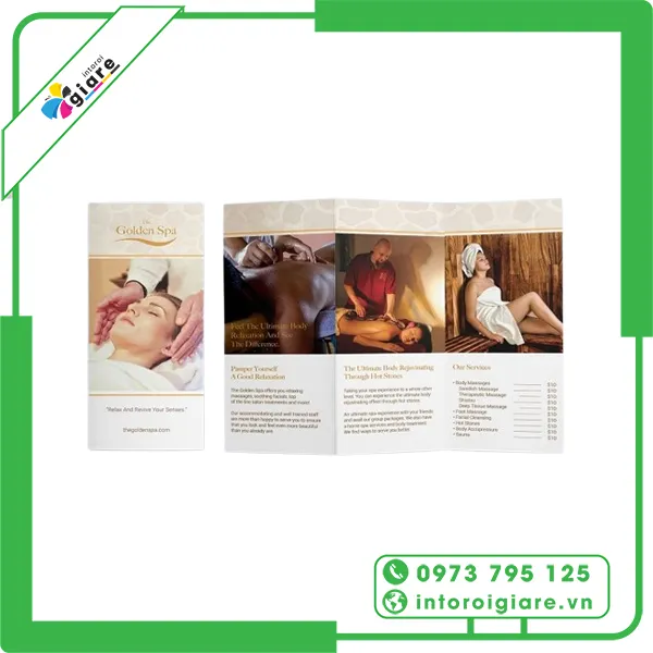 Mẫu brochure spa ấn tượng