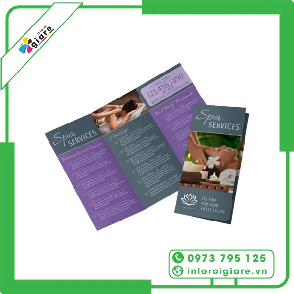 Mẫu brochure spa độc đáo