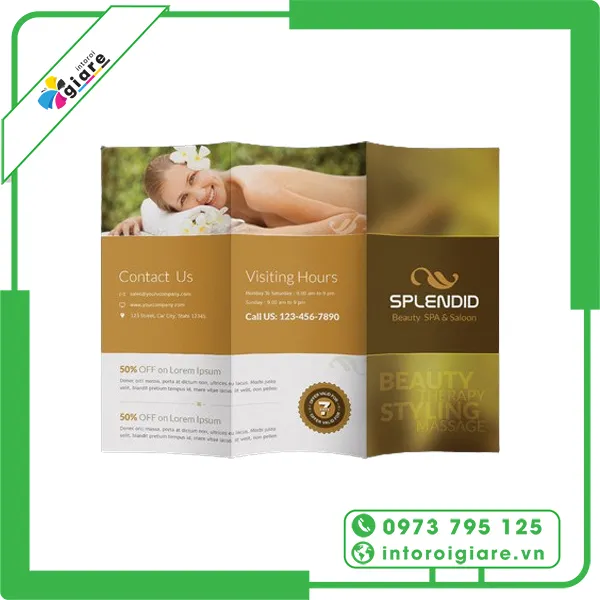 Mẫu brochure spa Splendid