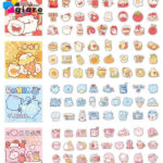 Hình sticker thỏ cute
