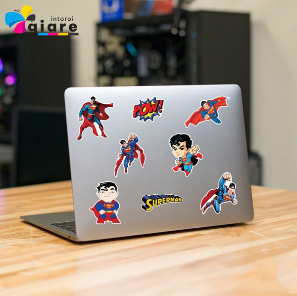Mẫu laptop cover stickers hình siêu nhân