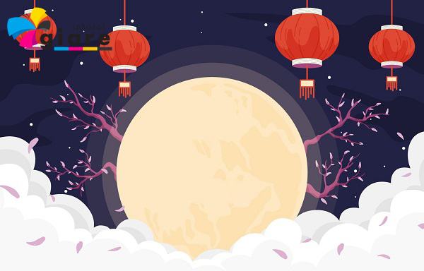 Mẫu background trung thu vector