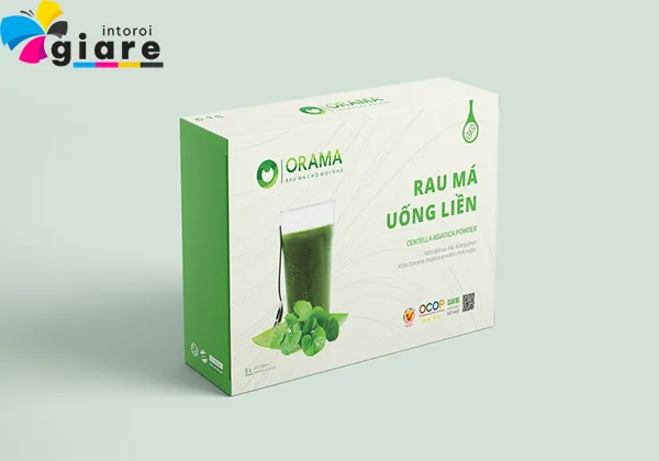 Hộp giấy đựng rau má uống liền ORAMA