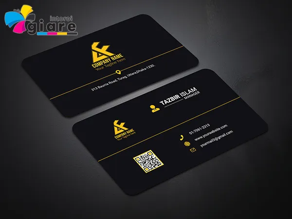 Mẫu card visit đen 8