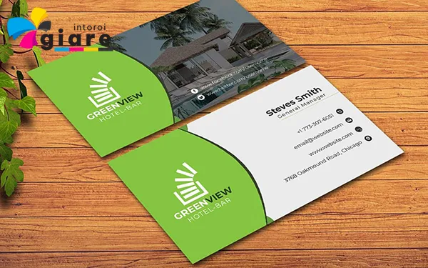 Mẫu card visit khách sạn 1