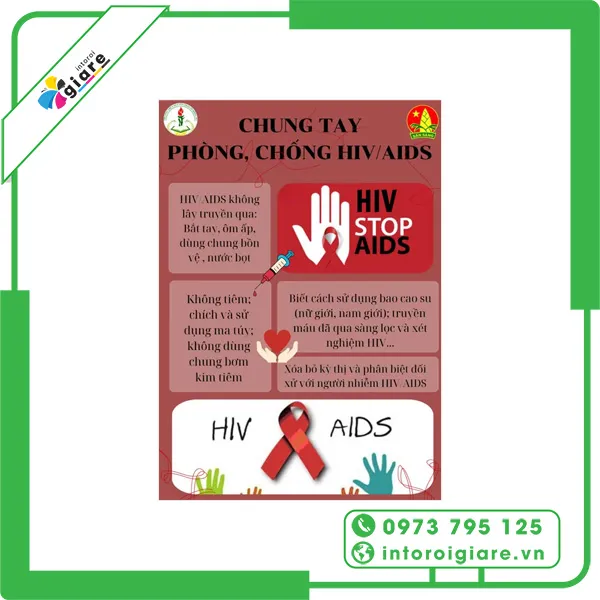 Mẫu tờ rơi về đường lây truyền HIV