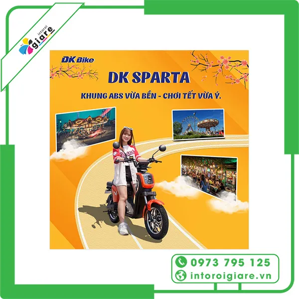 Mẫu tờ rơi xe điện DK SPARTA