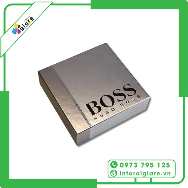 Mẫu hộp giấy metalize HUGO BOSS