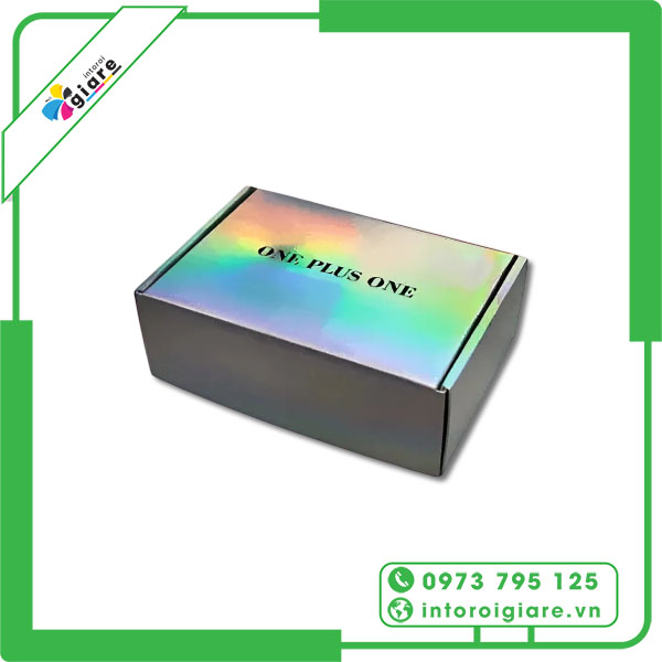 Mẫu hộp giấy metalize ONE PLUS ONE