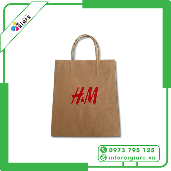 Mẫu túi giấy H&M giá rẻ