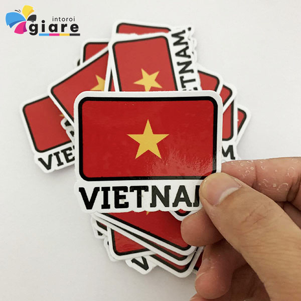 Mẫu sticker cờ Việt Nam cao cấp