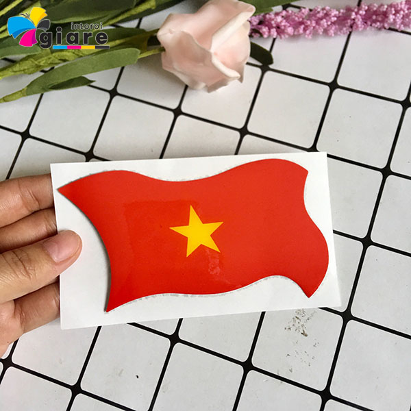 Mẫu sticker cờ Việt Nam chuyên nghiệp