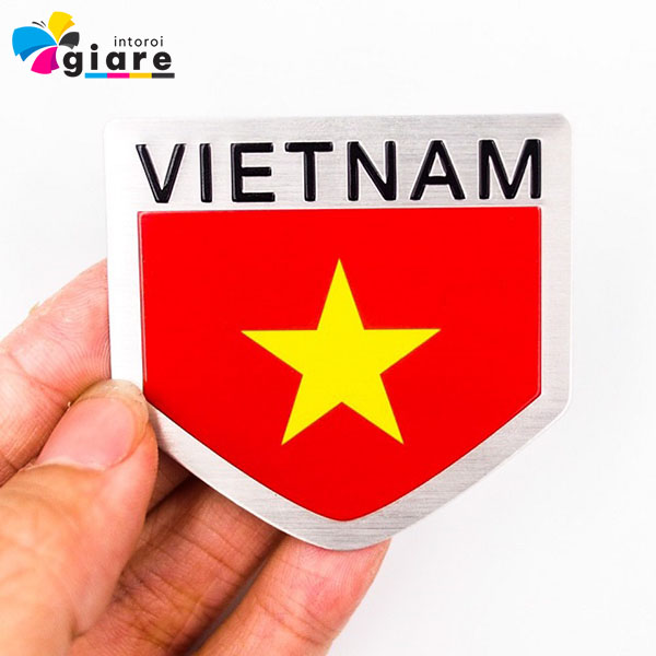 Mẫu sticker cờ Việt Nam ấn tượng