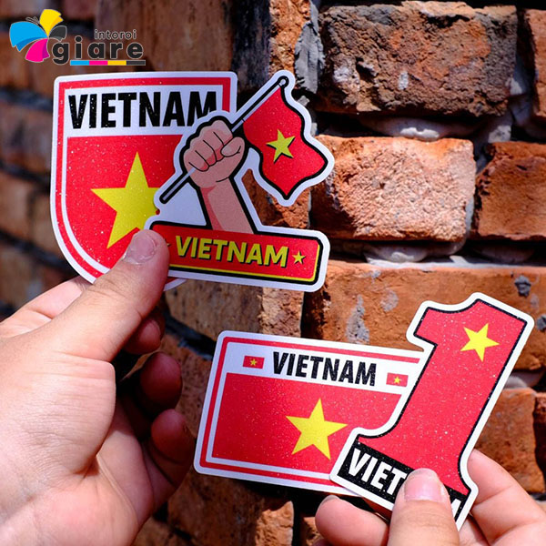 Mẫu sticker cờ Việt Nam số 1