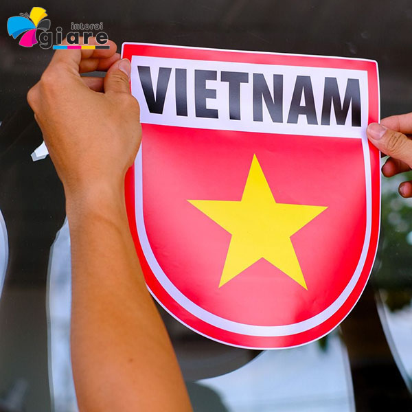 Mẫu sticker cờ Việt Nam khổ lớn