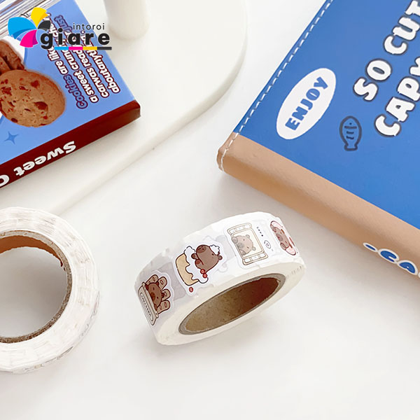 Mẫu sticker cuộn đáng yêu