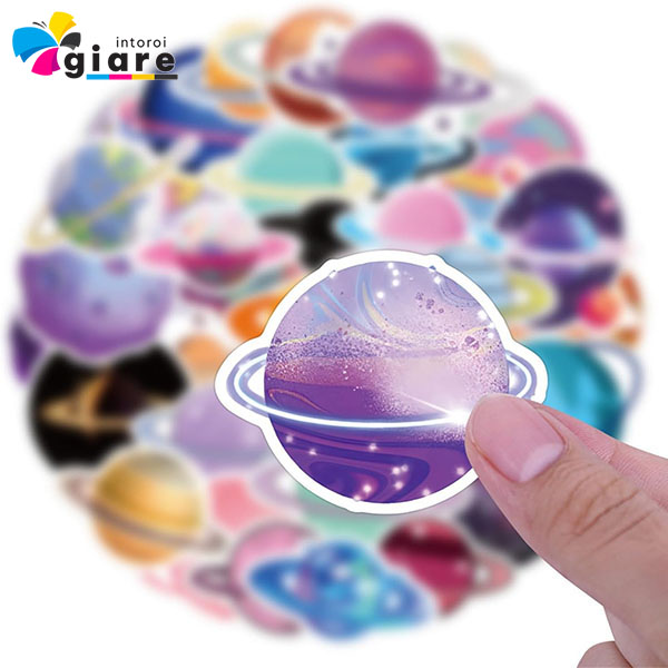 Mẫu sticker galaxy hành tinh