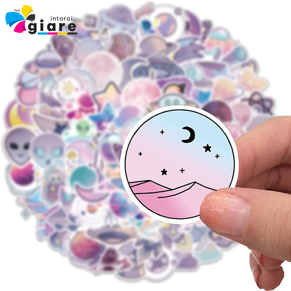 Mẫu sticker galaxy độc đáo