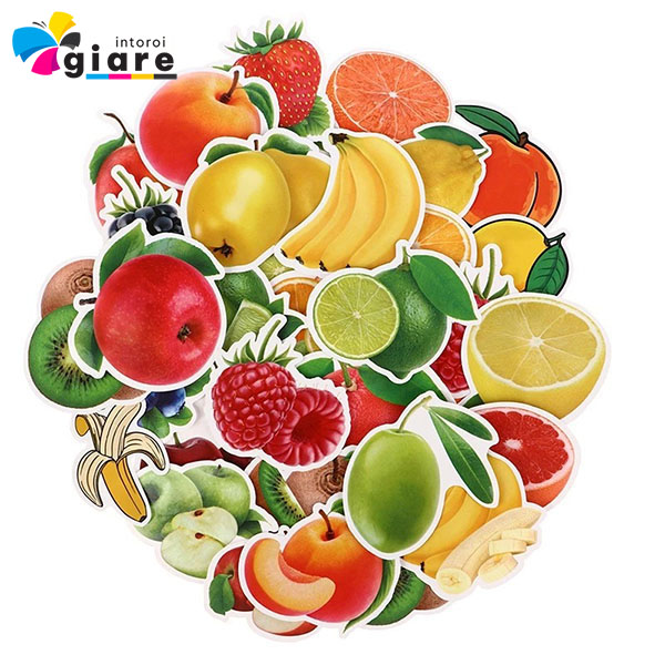 Mẫu sticker hoa quả độc đáo