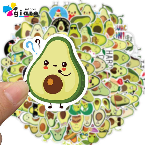 Mẫu sticker quả bơ