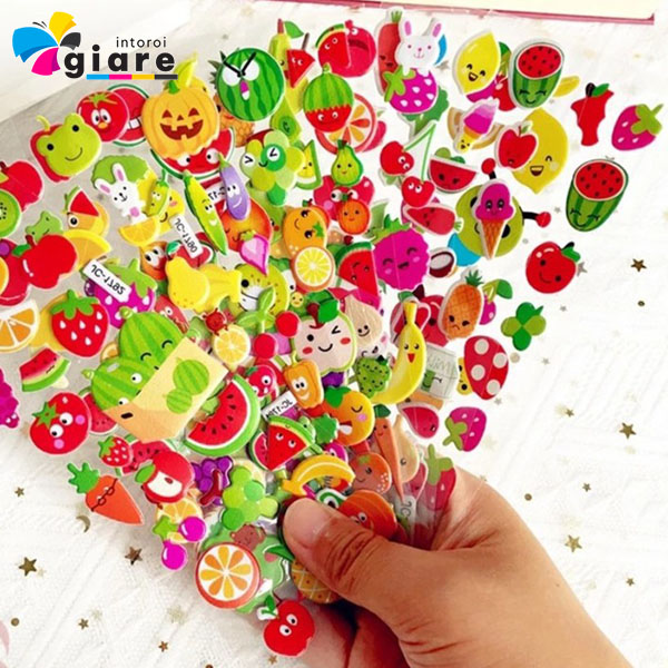Mẫu sticker hoa quả ấn tượng