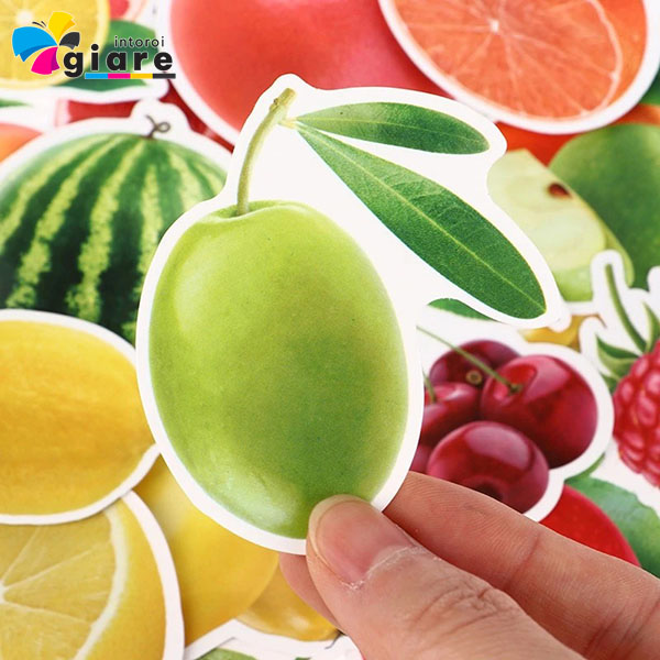 Mẫu sticker quả ô liu xanh
