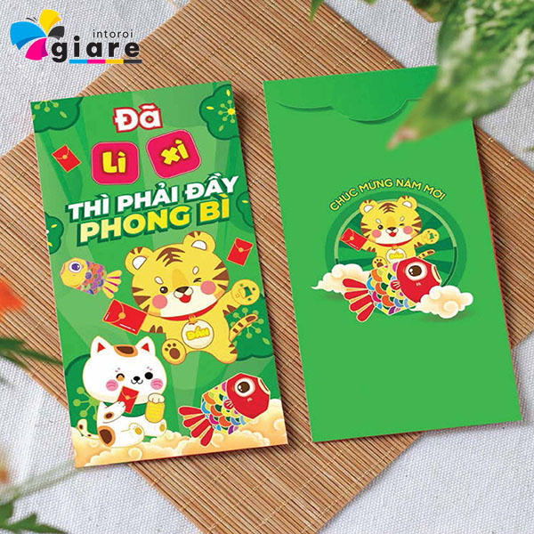 Mẫu bao lì xì Đã lì xì thì phải đầu phong bì