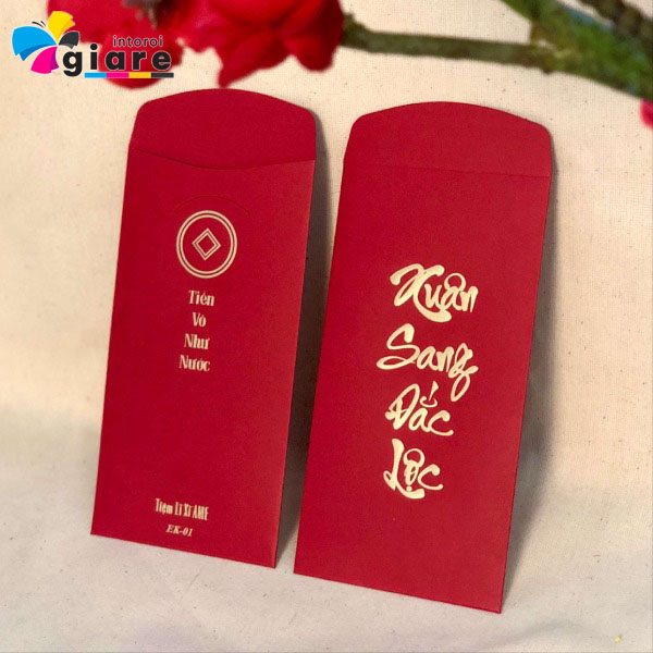 Mẫu bao lì xì phong cách tối giản