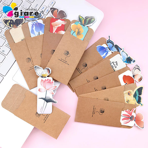 Mẫu bookmark hình bông hoa chuyên nghiệp